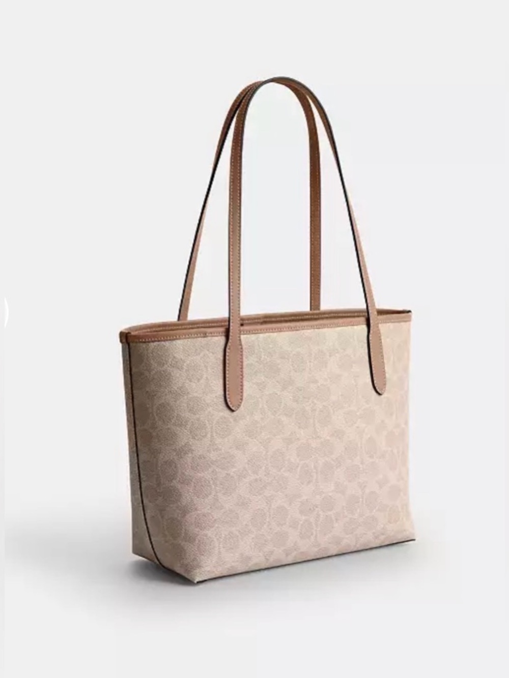 Coach Medium City Tote Bag In Signature Canvas - Picture 7 of 14